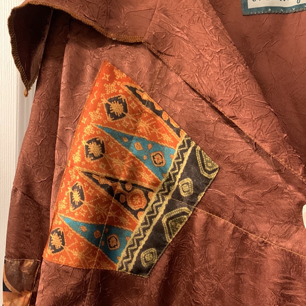 AUTHENTIC NOTHING MATCHES :2 PCS PANT SET:SZ3= XL:COPPER MIX COLORS/ARTSY BOHO - Picture 2 of 12